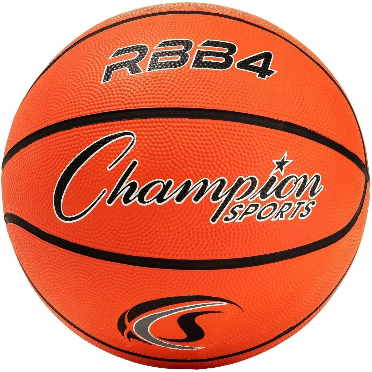 Champion Sports Intermediate Rubber Basketball Orange - 28.50" - 6 - Rubber, Nylon - Orange - 1  Each