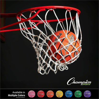 Champion Sports Intermediate Rubber Basketball Orange - 28.50" - 6 - Rubber, Nylon - Orange - 1  Each
