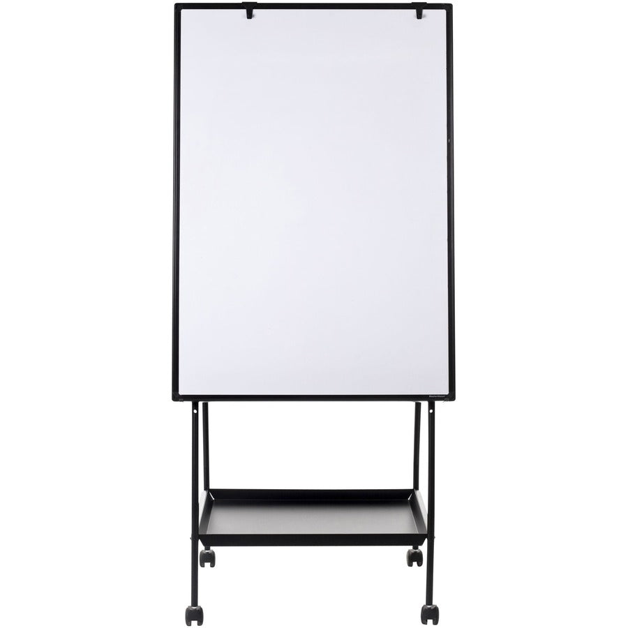 MasterVision Creation Station - Black Frame - Magnetic - Assembly Required - 1 Each