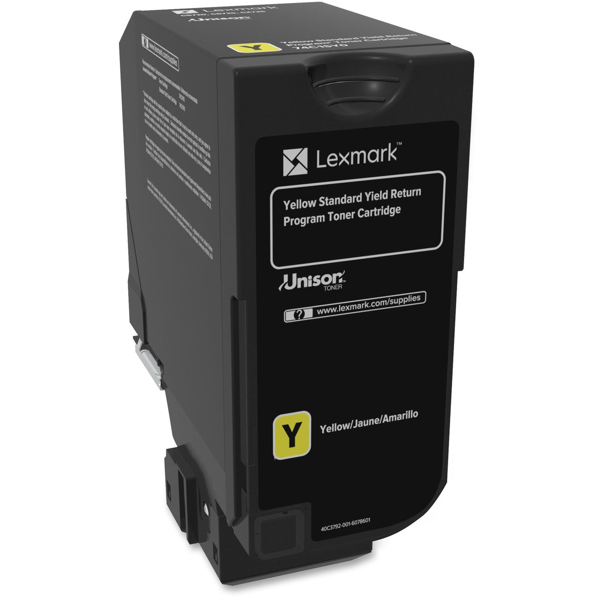 Lexmark Unison Original Standard Yield Laser Toner Cartridge - Yellow - 1 Each - 7000 Pages