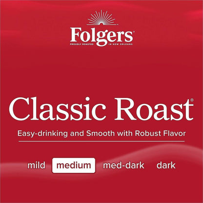 Folgers® Filter Pack Classic Roast Coffee - Regular - Classic - 1.4 oz - Filter Pack - 40 / Carton