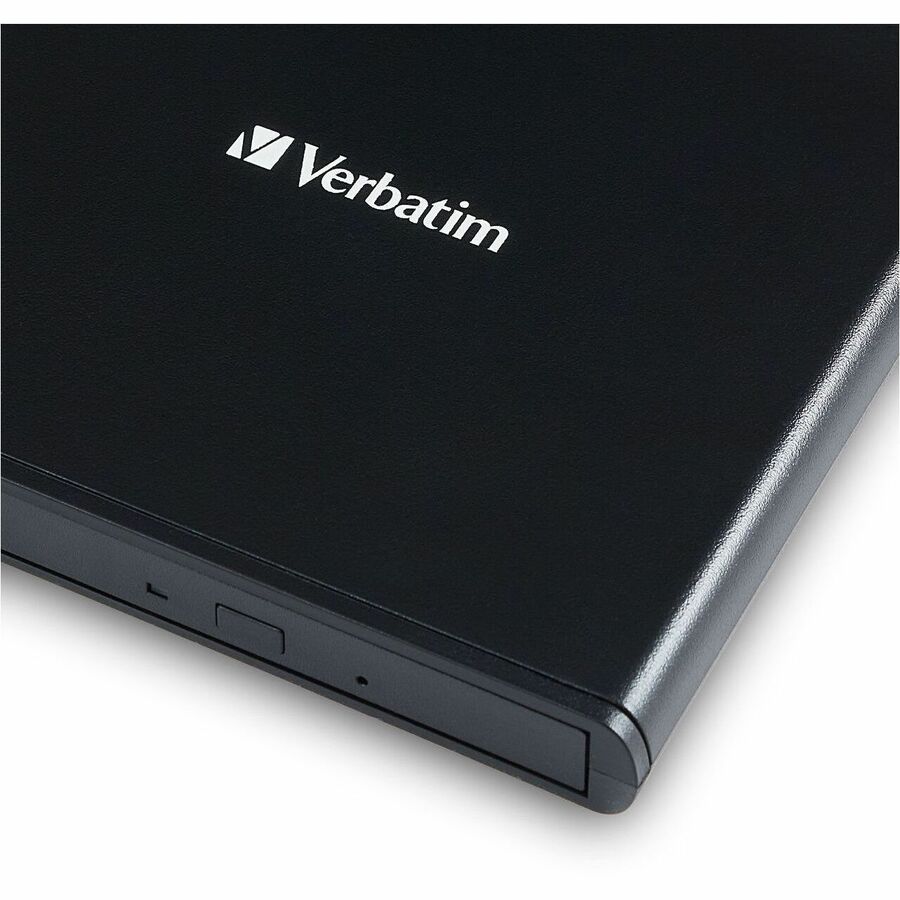 Verbatim DVD-Writer - External - 1 Each - DVD±R/±RW Support - 24x CD Rewrite - 8x DVD Rewrite - M-DISC Ready - Double-la