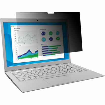 3M Privacy Filter Black, Matte - For 12.5" Widescreen LCD 2 in 1 Notebook - 16:9 - Scratch Resistant, Fingerprint Resist