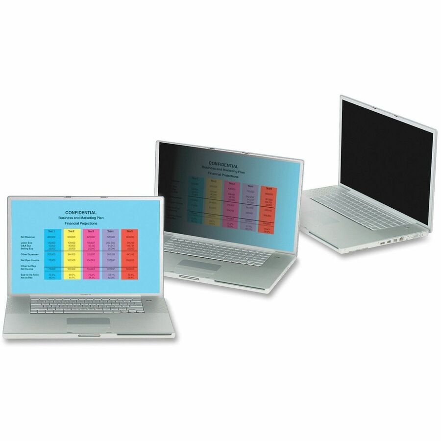3M Privacy Filter Black, Matte - For 12.5" Widescreen LCD 2 in 1 Notebook - 16:9 - Scratch Resistant, Fingerprint Resist