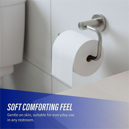 Genuine Joe Solutions Double Capacity Bath Tissue - 2 Ply - 1000 Sheets/Roll - 45/64" Core - White - Virgin Fiber - 36 /