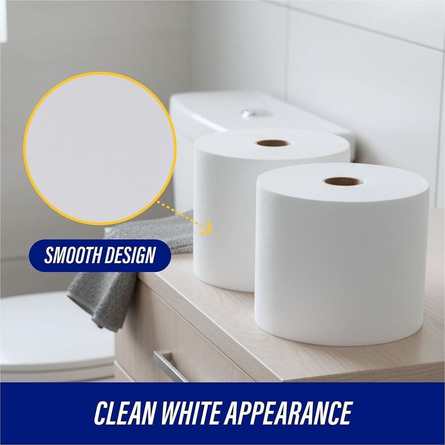 Genuine Joe Solutions Double Capacity Bath Tissue - 2 Ply - 1000 Sheets/Roll - 45/64" Core - White - Virgin Fiber - 36 /
