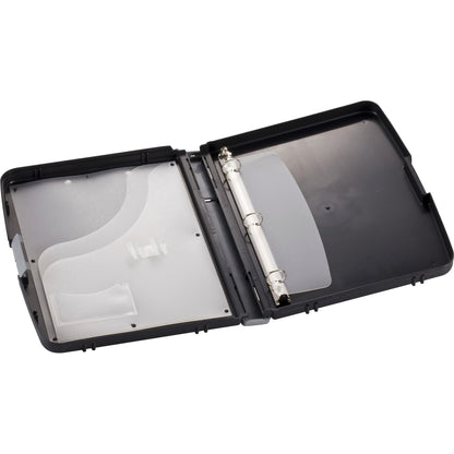 Officemate Ringbinder Clipboard Storage Box - 8 19/64" x 11 45/64" , 8 1/2" x 11" Sheet Size - Spring Clip - Plastic - C