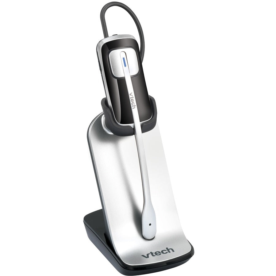 VTech Accesssory Cordless Headset - Mono - Wireless - DECT 6.0 - Earbud, Over-the-ear - Monaural - Outer-ear - Silver, B