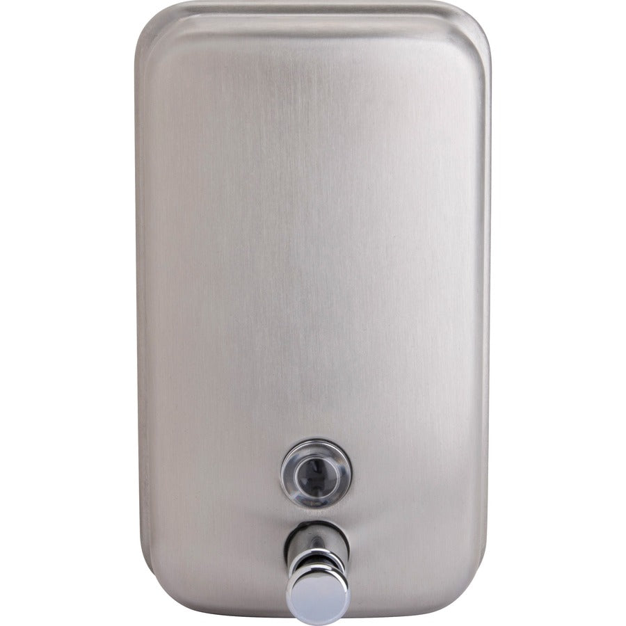 Genuine Joe Liquid/Lotion Soap Dispenser - Manual - 31.50 fl oz Capacity - Corrosion Resistant, Wall Mountable, Rust Pro