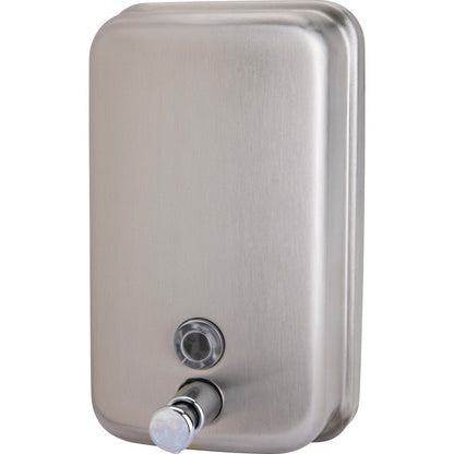 Genuine Joe Liquid/Lotion Soap Dispenser - Manual - 31.50 fl oz Capacity - Corrosion Resistant, Wall Mountable, Rust Pro