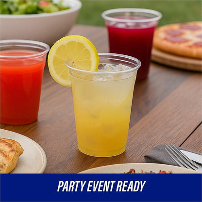 Genuine Joe 12 oz Clear Plastic Cups - 12 fl oz - Clear - Plastic - Cold Drink, Beverage - 25/Pack - 20 / Carton