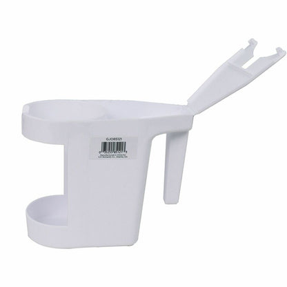 Genuine Joe Toilet Bowl Mop Caddy - White - 12 / Carton