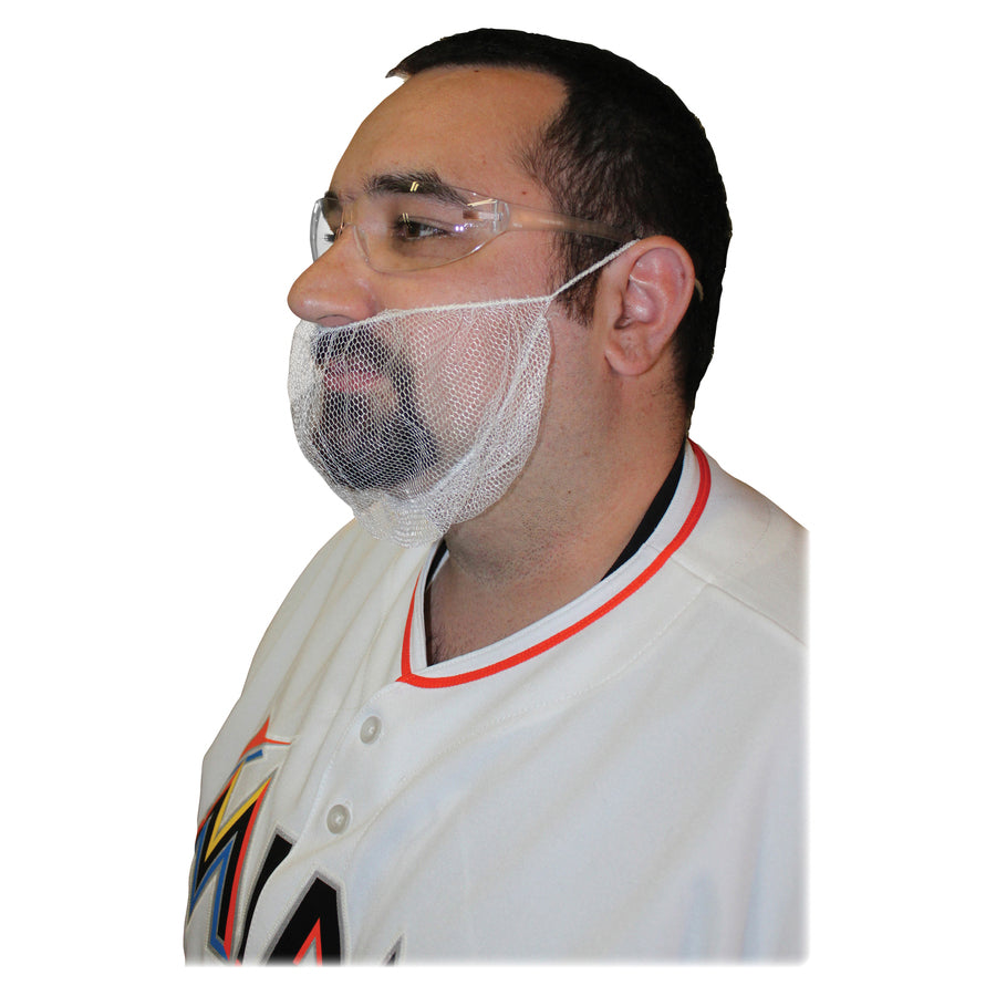 Genuine Joe Beard Cap - Recommended for: Laboratory, Food Processing - White - Breathable, Comfortable - 100/Bag - 10 / 
