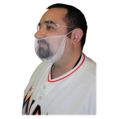 Genuine Joe Beard Cap - Recommended for: Laboratory, Food Processing - White - Breathable, Comfortable - 100/Bag - 10 / 