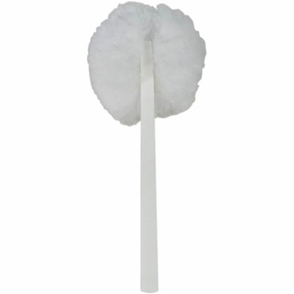 Genuine Joe Toilet Bowl Mop - 4.50" Height Head - 12" Length Plastic Handle - Durable, Scrubber Strip, Acid Resistant - 