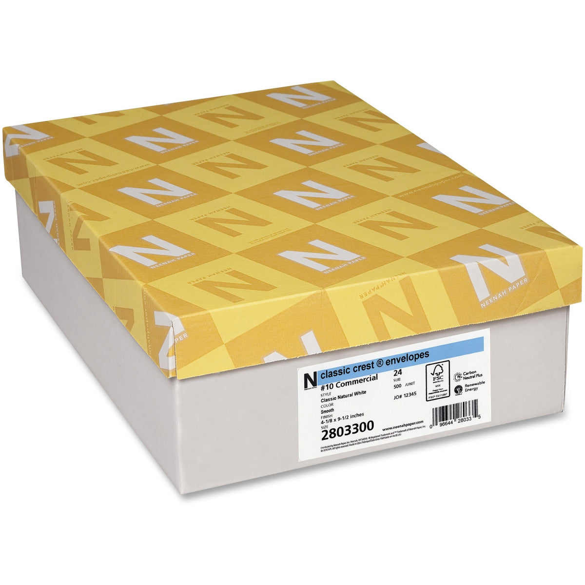 Classic Crest Commercial Flap Envelopes - Commercial - #10 - 4 1/8" Width x 9 1/2" Length - 24 lb - Flap - Natural White