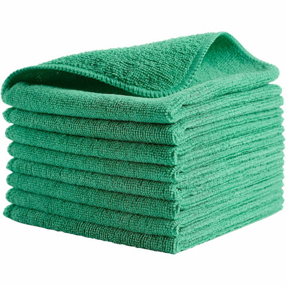 Rubbermaid Commercial HYGEN R-40 Recycled Microfiber Cloths - 12" Length x 12" Width - Reusable, Launderable, Bleach-saf
