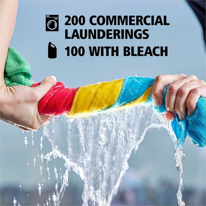 Rubbermaid Commercial Microfiber Cleaning Cloths - For Commercial - 16" Length x 16" Width - 24 / Bag
