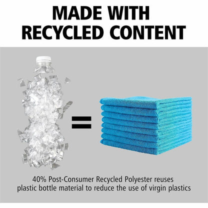 Rubbermaid Commercial Microfiber Cleaning Cloths - For Commercial - 16" Length x 16" Width - 24 / Bag