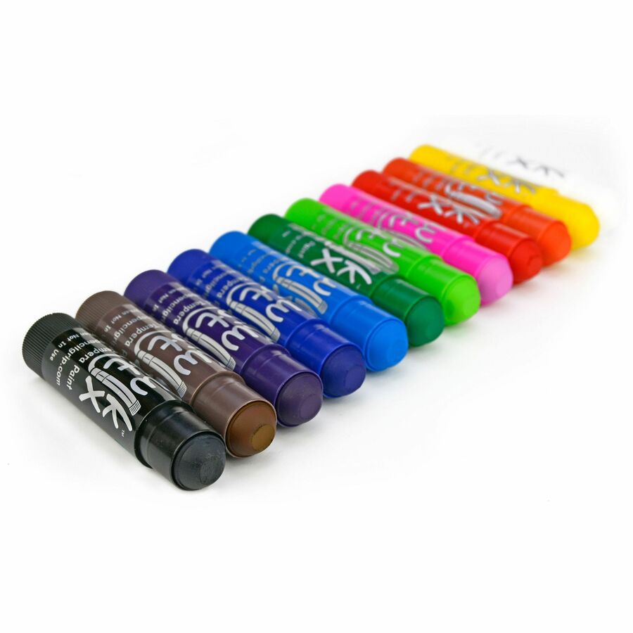 Kwik Stix Tempera Paint 24-color Mess Free Set - 24 Color(s) - Assorted, Neon, Metallic - 24 / Set