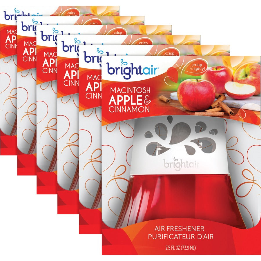 Bright Air Scented Oil Air Freshener - Oil - 2.5 fl oz (0.1 quart) - Macintosh Apple, Cinnamon - 45 Day - Long Lasting -