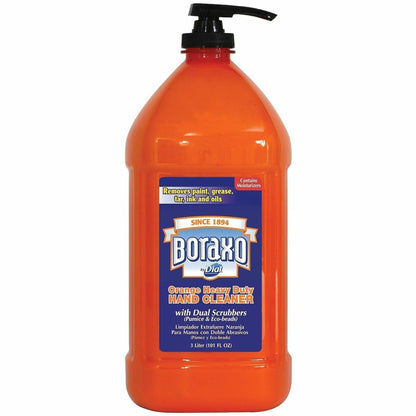 Boraxo Heavy-Duty Hand Cleaner - 3.17 quart - Pump Bottle Dispenser - Grease Remover, Grime Remover, Ink Remover, Tar Re