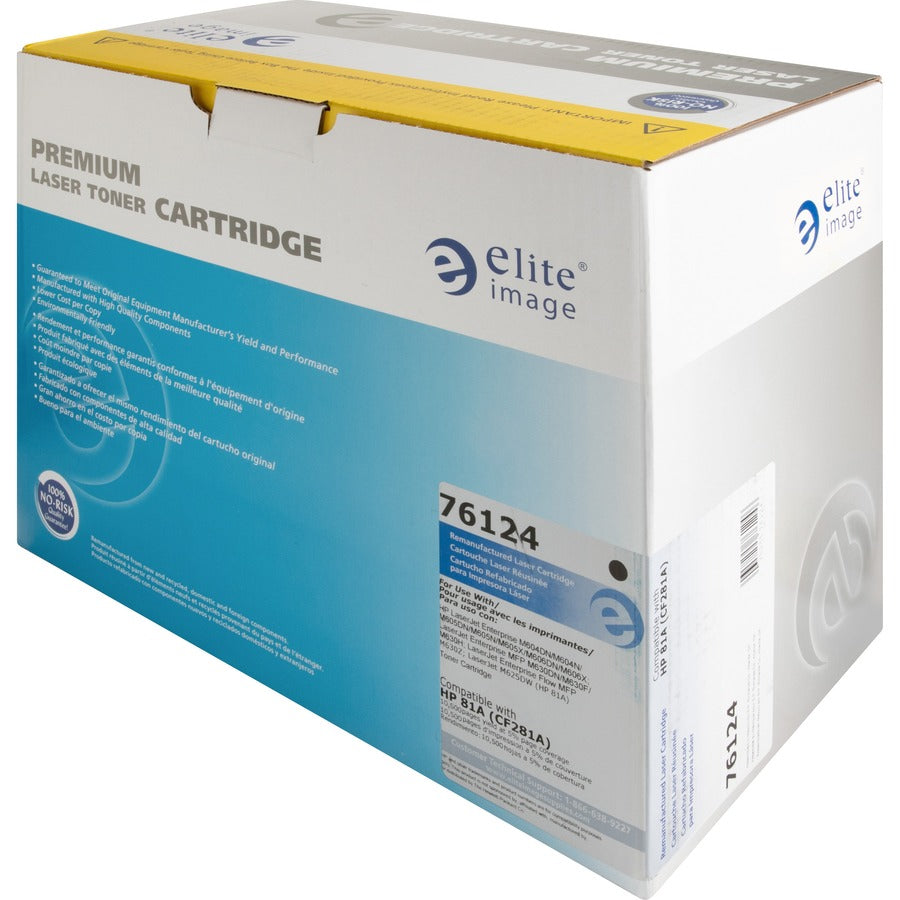 Elite Image Laser Toner Cartridge CF281A - Black - 1 Each - 10500 Pages