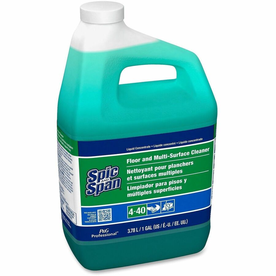 Spic and Span Floor and Multi-Surface Cleaner - For Multipurpose - Concentrate - Liquid - 128 fl oz (4 quart) - 3 / Cart