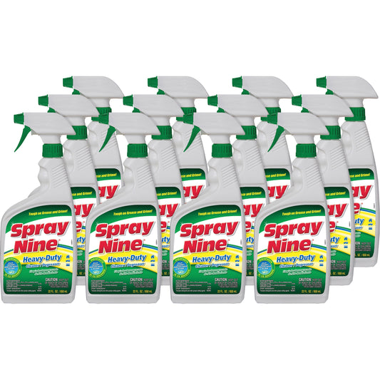 Spray Nine Heavy-Duty Cleaner/Degreaser w/Disinfectant - For Multi Surface, Multipurpose - Spray - 22 fl oz (0.7 quart) 