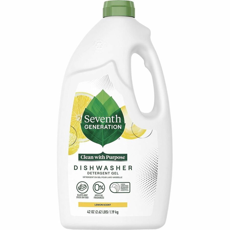 Seventh Generation Dishwasher Detergent - 42 oz (2.62 lb) - Lemon Scent - 6 / Carton