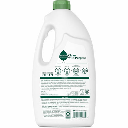 Seventh Generation Dishwasher Detergent - 42 oz (2.62 lb) - Lemon Scent - 6 / Carton