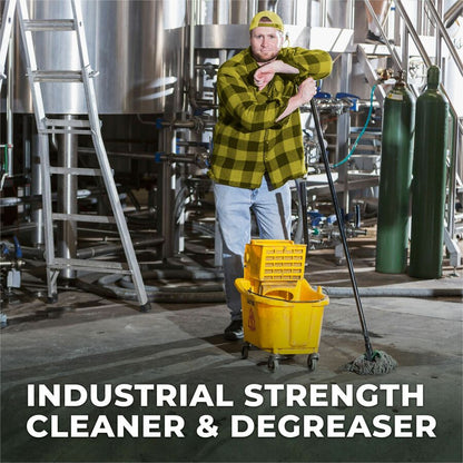 Simple Green Industrial Cleaner/Degreaser - Concentrate - 128 fl oz (4 quart) - Lemon Scent - 6 / Carton