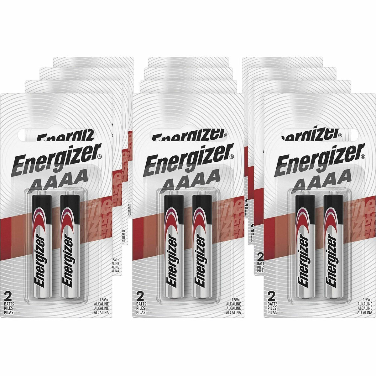 Energizer AAAA Battery 2-Packs - For Multipurpose - AAAA - 2/Pack - 12 / Carton
