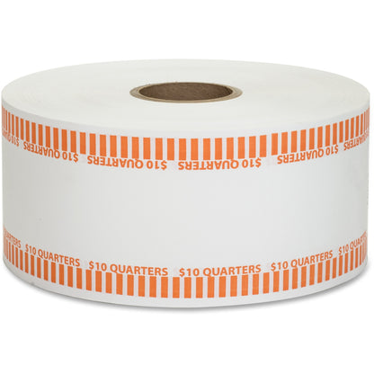 PAP-R Color-coded Coin Machine Wrappers - 1000 ft Length - 1900 Wrap(s) - Total $10 in 40 Coins of 25¢ Denomination - 15
