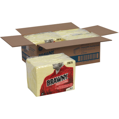 Brawny® Professional Disposable Dusting Cloths - For Household, Janitorial - Wipe - 24" Length x 17" Width - 4 / Carton