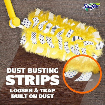 Swiffer 360 Dusters Extender Kit - 36" Handle Length - Plastic Handle - White - 6 / Carton