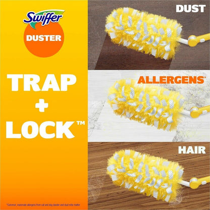 Swiffer 360 Dusters Extender Kit - 36" Handle Length - Plastic Handle - White - 6 / Carton