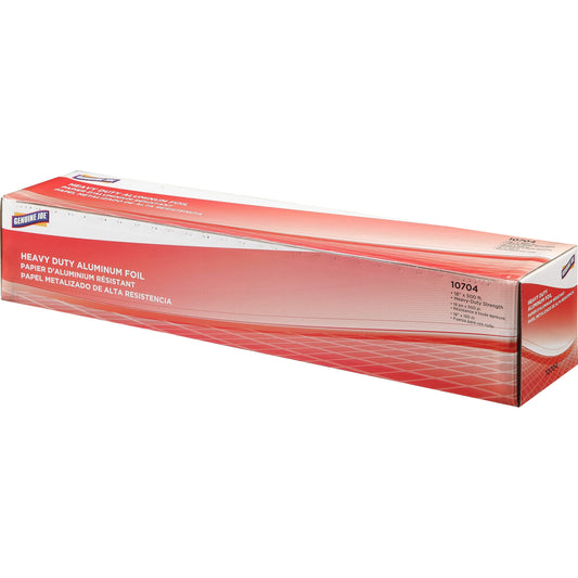 Genuine Joe Heavy-duty Aluminum Foil - 18" Width x 500 ft Length - Heavy Duty, Sturdy, Dispenser, Pliable - Aluminum - S