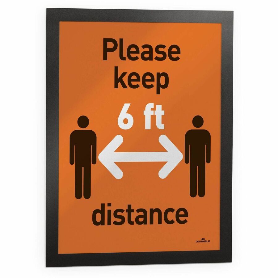 DURABLE Self-adhesive Frames - 9" x 14" Frame Size - Holds 8.50" x 11" Insert - Rectangle - Horizontal, Vertical - 2 / P