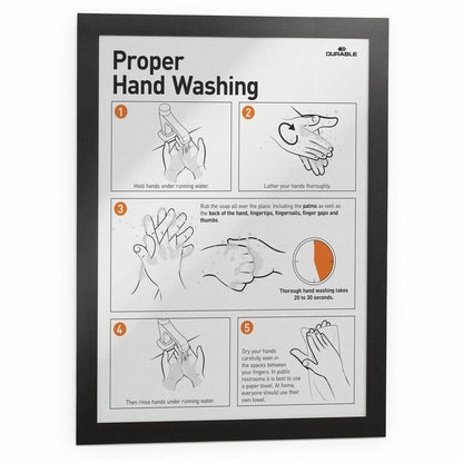 DURABLE Self-adhesive Frames - 9" x 14" Frame Size - Holds 8.50" x 11" Insert - Rectangle - Horizontal, Vertical - 2 / P