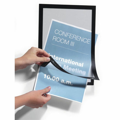 DURABLE Self-adhesive Frames - 9" x 14" Frame Size - Holds 8.50" x 11" Insert - Rectangle - Horizontal, Vertical - 2 / P