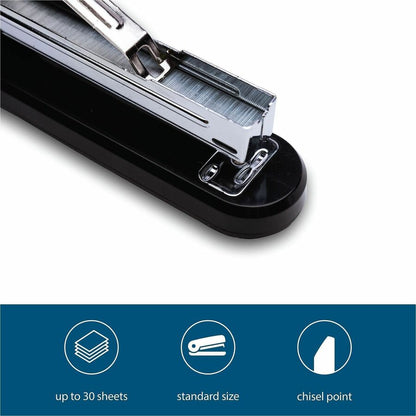 Business Source Chisel Point Standard Staples - Standard - 1/4" Leg - 1/2" Crown - Holds 30 Sheet(s) - for Paper - Chise