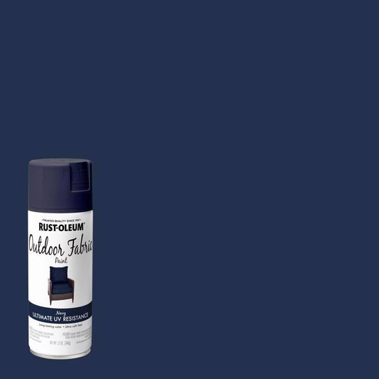 Rust-Oleum Outdoor Flat Navy Fabric Spray Paint 12 oz