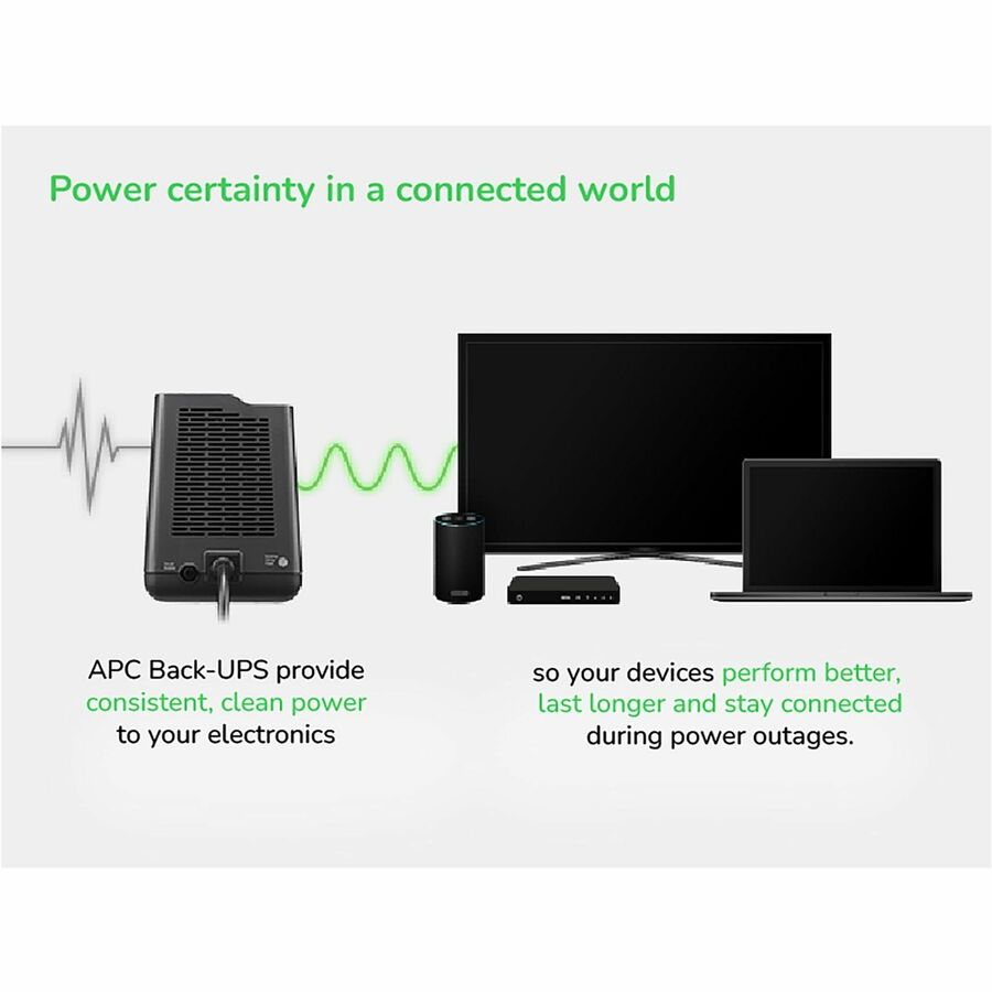 APC Back-UPS 600VA Tower UPS - Tower - 10 Hour Recharge - 3.20 Minute Stand-by - 120 V Input - 120 V AC Output - 7 x Bat