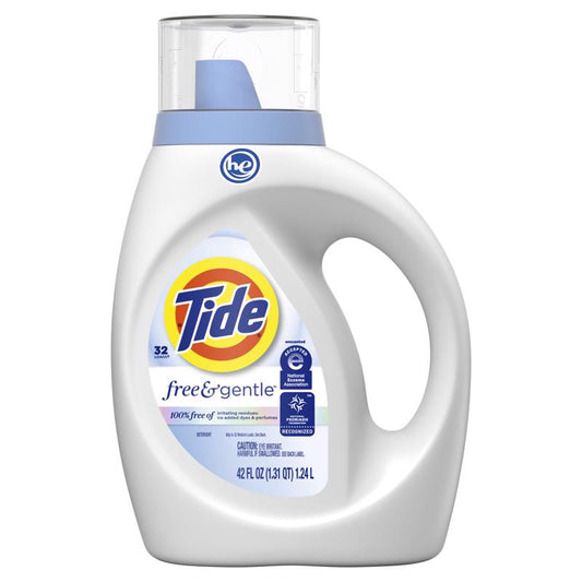 Tide HE Free & Gentle No Scent Detergent Liquid 42 fl. oz. 1 pk
