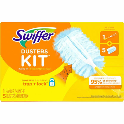 Swiffer Unscented Duster Kit - Blue, Yellow - 6 / Carton