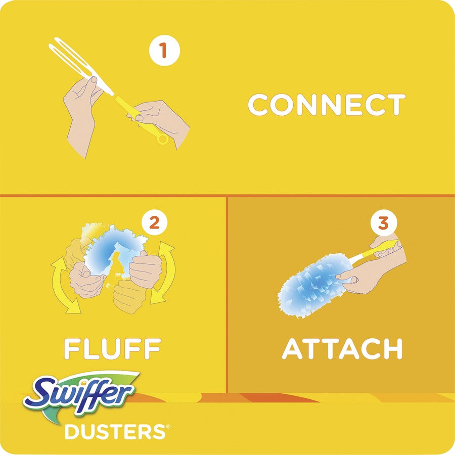 Swiffer Unscented Duster Kit - Blue, Yellow - 6 / Carton