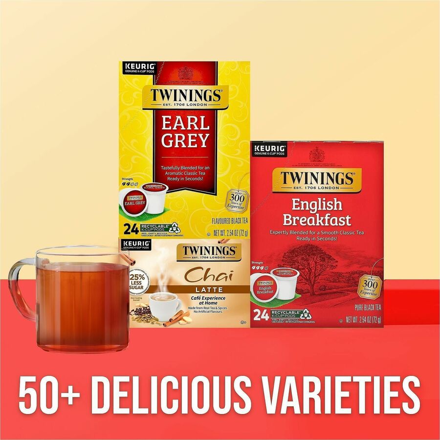 Twinings of London Earl Grey Flavoured Black Tea K-Cup - 24 / Box