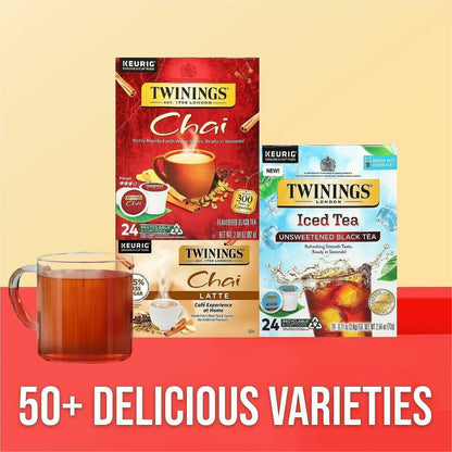 Twinings of London Chai Flavoured Black Tea K-Cup - 24 / Box
