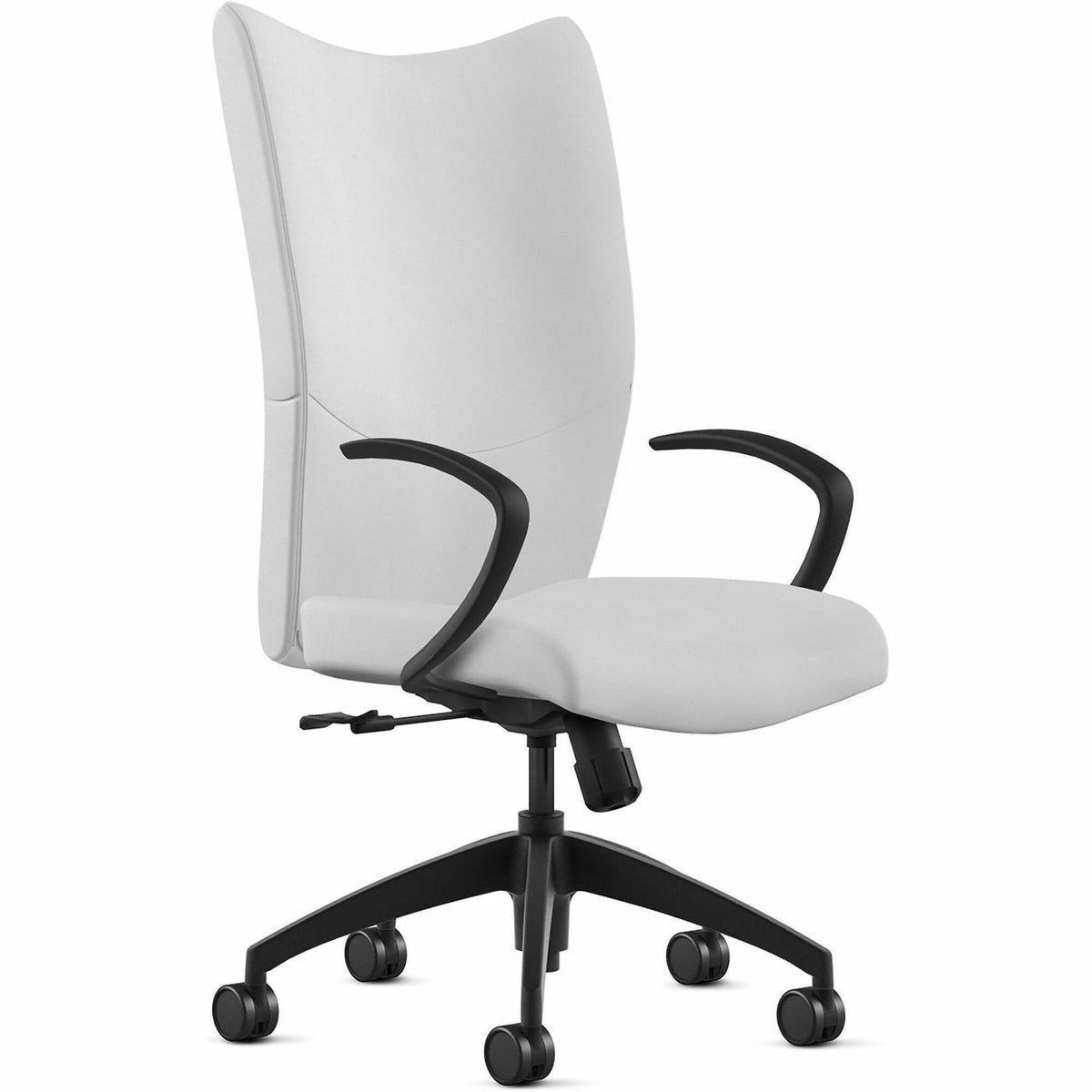 9 to 5 Seating High-Back Conference & Management - White Seat Color - Leather Seat Material - White Back Color - Leather